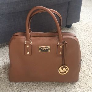 Michael Kors tan satchel